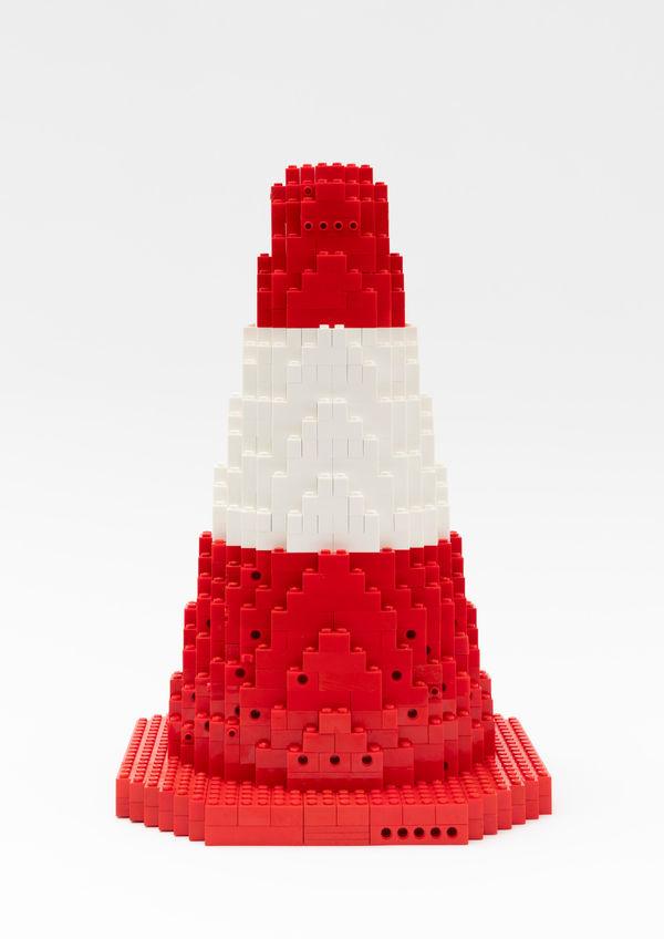 CLAIRE HEALY & SEAN CORDEIRO Witches Hat, 2023 recontexualised lego 34 x 22 x 22 cm