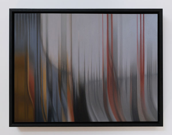 Joshua Charadia Transient space, rising, 2025 oil on board 30 x 40 cm