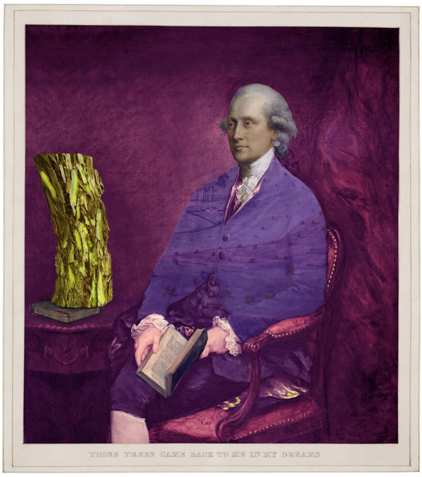 JOAN ROSS Those trees came back to me in my dreams, 2021 hand-coloured pigment print on rag paper 102 x 91 cm / 108 x 97 cm (framed) edition of 8 + 2 AP