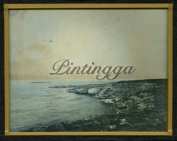 James Tylor We Call This Place (Pintingga), 2020 daguerreotype with engraved text 10 x 12.5 cm
