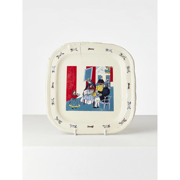 Casey Chen Parade At Jubilee Park, 2020 glazed stoneware & underglaze 27 x 27 c 2 cm