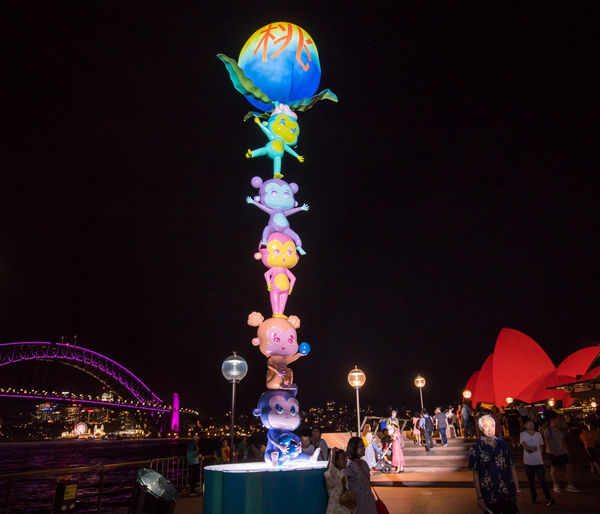 Louise Zhang Monkey Tower, 2019 fibreglass and 2-pack epoxy paint 8 metre high monkey tower Commissioned by City of Sydney for Sydney Lunar Festival
