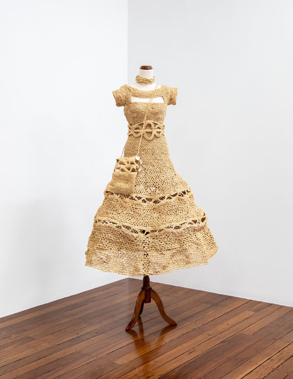 Kyra Mancktelow Unconstitutional Love II, 2025 traditional weaving techniques, woven from natural fibres⁠ 160 x 110 x 70 cm (indicative dimensions)