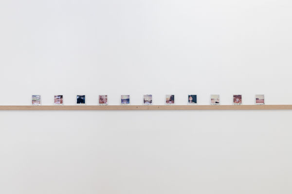Miriam Charlie Getting to Borroloola, 2025 11 polaroid photographs with handwritten notes 10.8 x 8.8 cm (each)