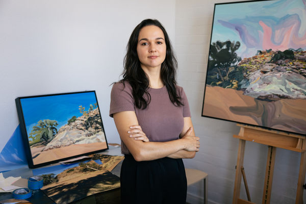 Thea in her Carriageworks studio
