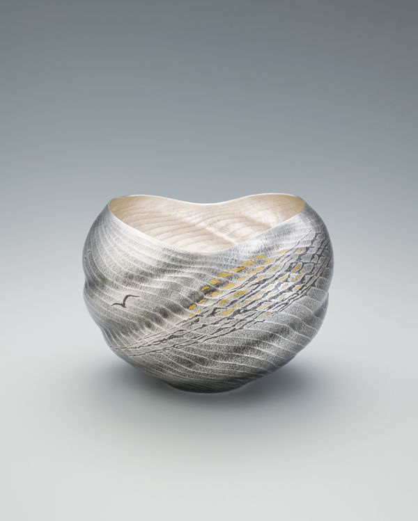 Osumi Yukie, Flower Vessel “Naruto (Whirlpool)", 2024