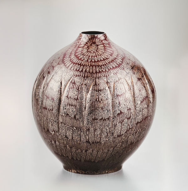 Tamagawa Norio, Mokume-gane Vase #33, 2011
