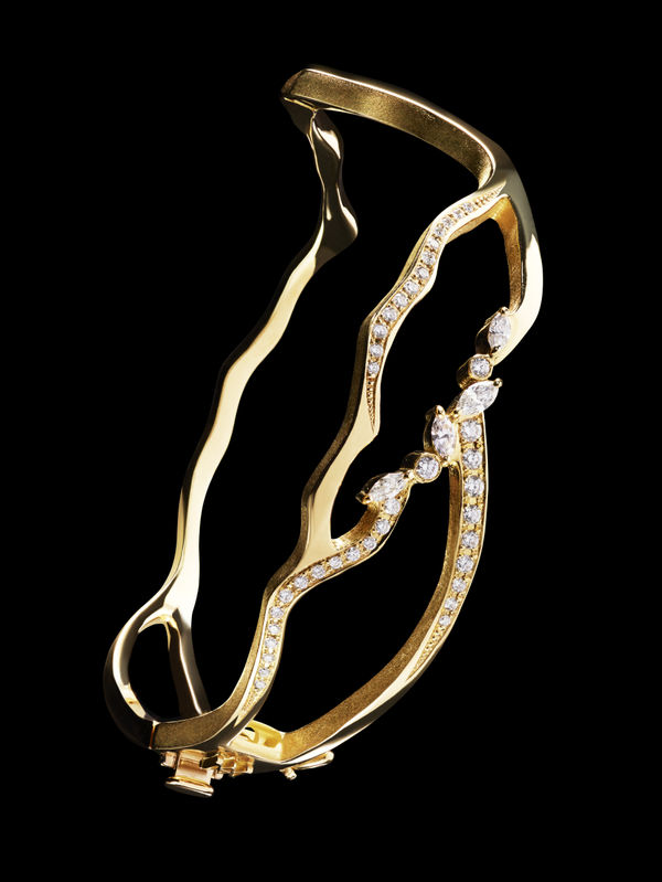 George Inaki Root, The Kintsugi Float Pave Bangle