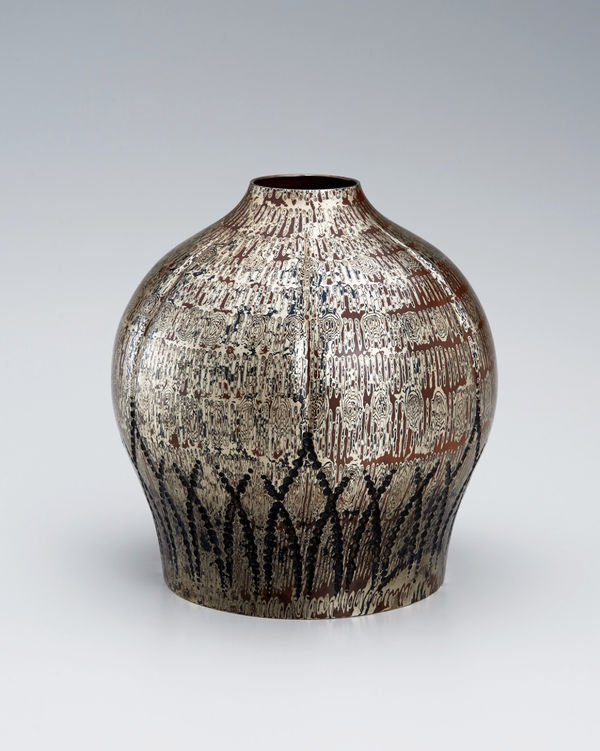 Tamagawa Norio, Mokume-gane Vase, 2017