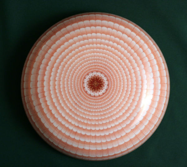 MASAYASU MITSUKE Untitled (covered box) 2007 Kutani ware, akae (red enameled) ø19.5 x 12.5cm