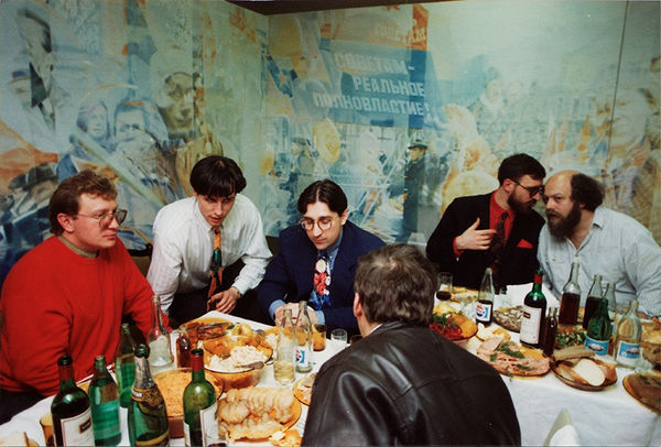 Семен Файбисович, «Последняя демонстрация» Открытие выставки 1992