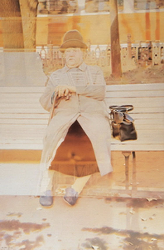 Semyon Faibisovich Double projection. Cycle "Benches", 1989