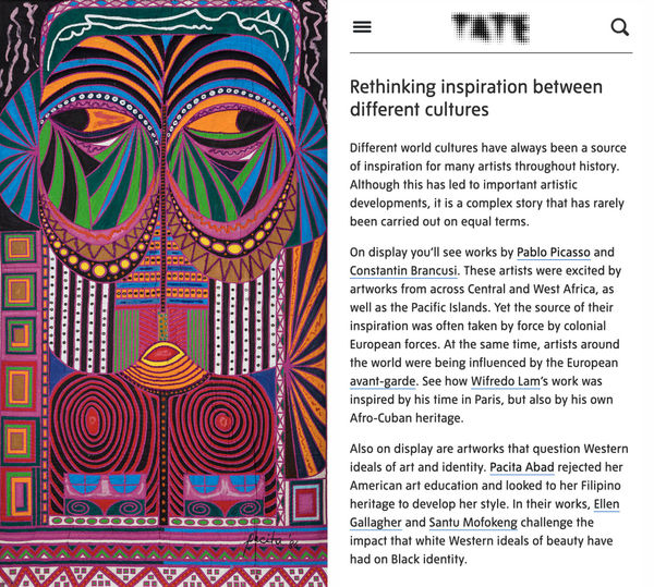 Whose Tradition? | Tate Liverpool Two of Pacita Abad's Mask Trapuntos are among 28 artworks from the Museum's permanent collection exhibited at Tate Liverpool