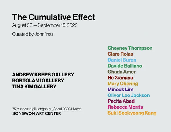 The Cumulative Effect Curated by John Yau