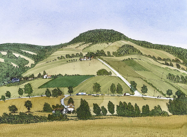 David Gentleman, From near Lauzerte, nr. Toulouse , 1996