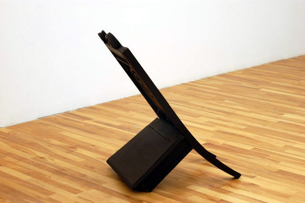 John Latour, Untitled, 2002, wooden chair, acrylic paint 81,5 x 49,5 x 66 cm