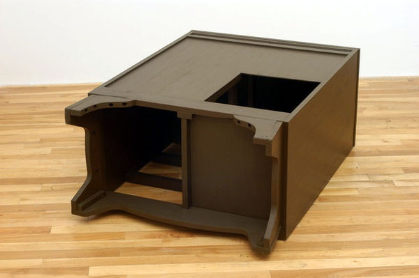 John Latour, Crawlspace, 2002, wooden chest of drawers, acrylic paint 102 x 72 x 43 cm