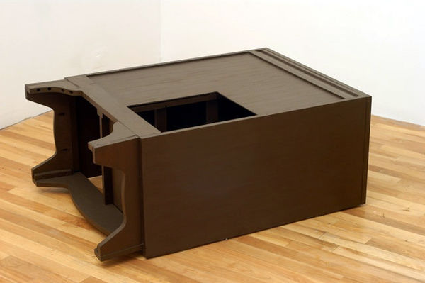 John Latour, Crawlspace, 2002, wooden chest of drawers, acrylic paint 102 x 72 x 43 cm