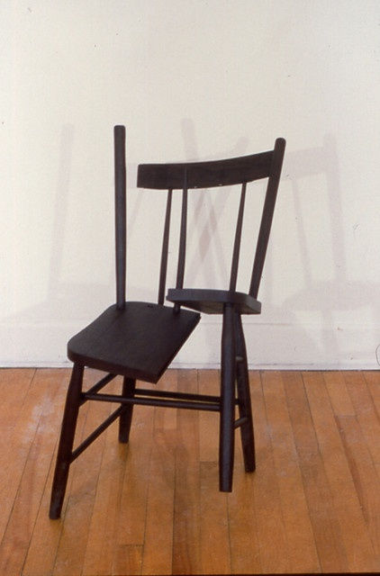 John Latour, Untitled, 2000 wooden chair, acrylic paint 85 x 40 x 73 cm