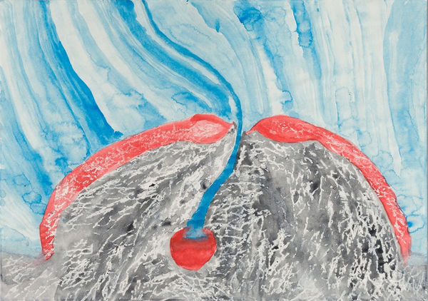 İz Öztat From the series In the Rivers North of the Future 2014-2017 Watercolour and mixed media on paper 37 x 27 cm (Framed)