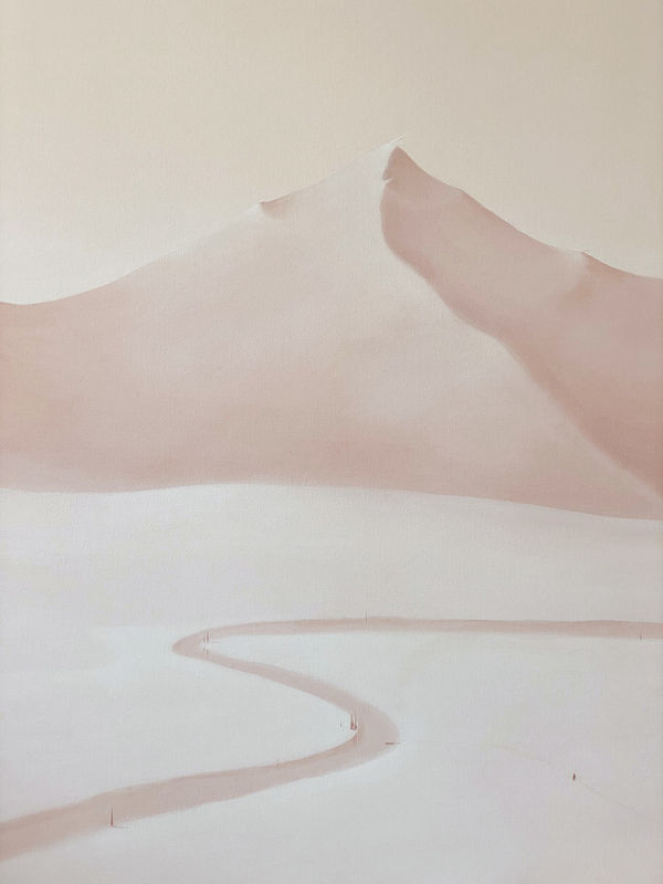 Serdar Acar Pink Hills 2021 Acrylic on canvas 110 x 90 cm