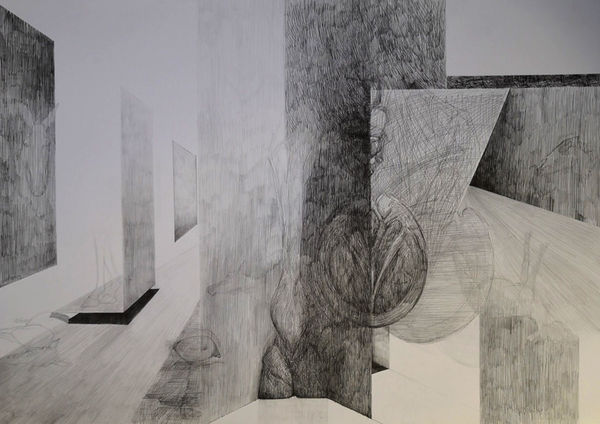 Yılmaz Bulut Hoof Mark 2018 Pencil on paper 70 x 100 cm