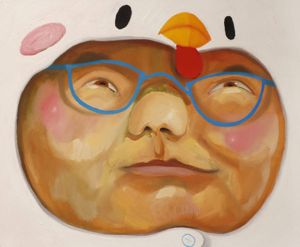 Alya Hatta, Dada, oil on canvas, 60 x 50, 2022