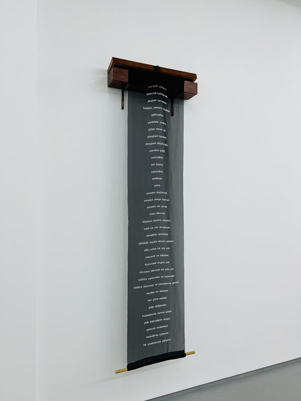 Nancy Atakan Shadow of time 2022 Mixed media 72 x 235 x 15 cm