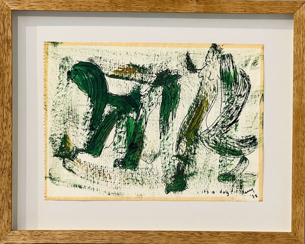 Nancy Atakan It’s a dog 1987 Watercolor on paper 25 x 16 cm