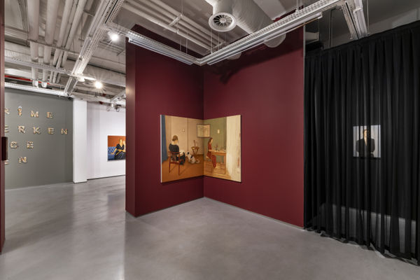 Rugül Serbest, Just Die Smiling Into My Eyes Installation View, 2025