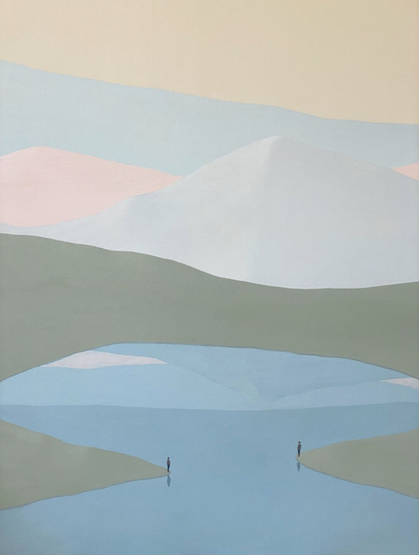 Serdar Acar Reflection 2021 Acrylic on canvas 110 x 90 cm