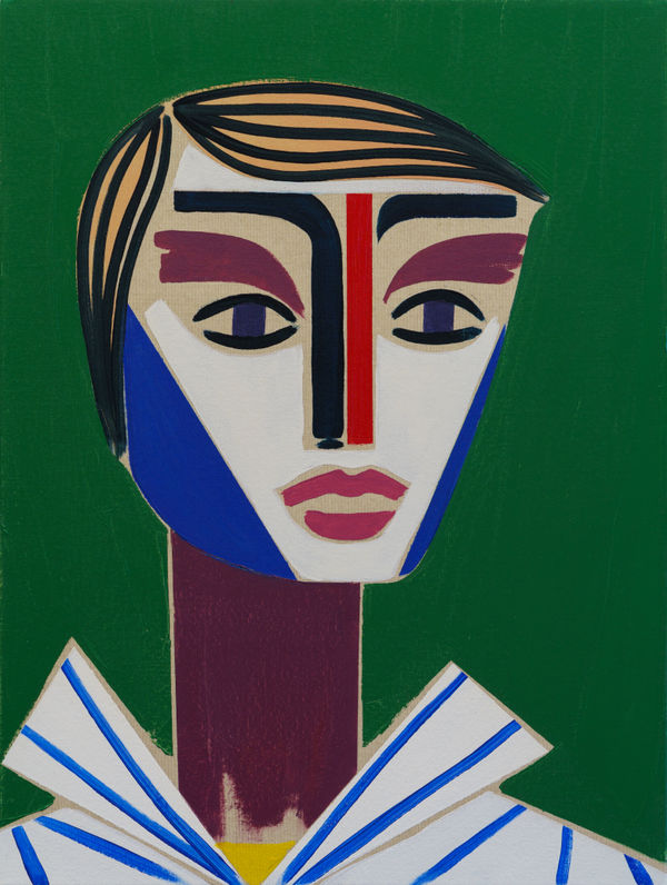 Henrik Godsk The Portrait Of The Artist As A Young Man 2024 Oil On Canvas 40X30Cm