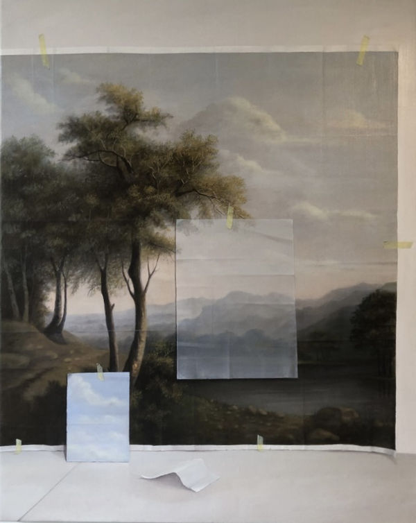 Emily Wolfe Fieldwork Iii 2022 Oil On Linen 100 X 80 Cm