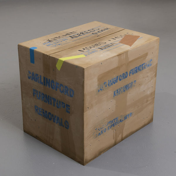 Nina Radonja Storage Box Movies And Music 2022 Oil And Acrylic On Wood 35X30X40Cm