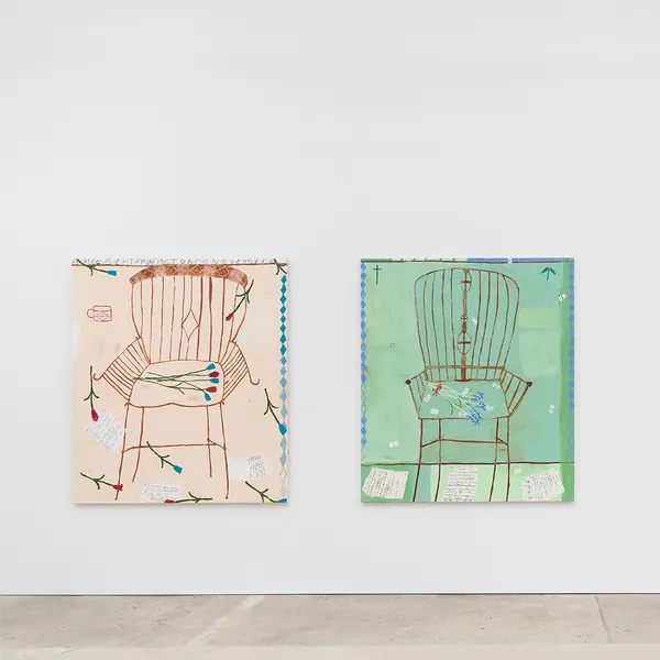 Galina Munroe - Chaise avec tulipe , 2022