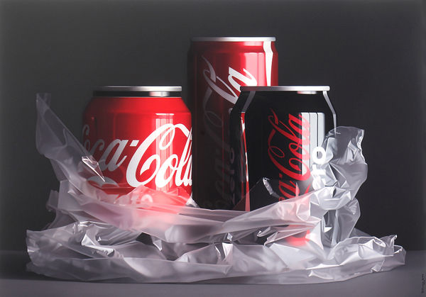Pedro Campos "Coke Trilogy II" Oil on canvas 114 x 162 cm