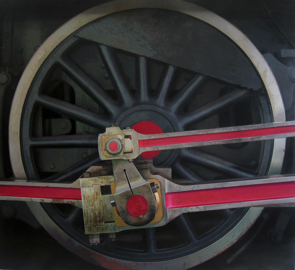 Javier Banegas Composition I Oil on panel 122 x 133 cm