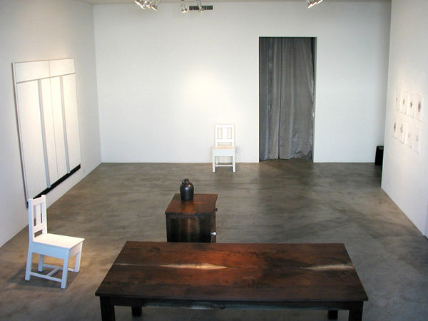 Roy McMakin | A Table, Two Chairs, A Small Chest, One Large Painting and Several Drawings