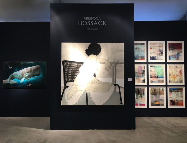 Contemporary art on display at the Rebecca Hossack Art Gallery pop-up at Art Wynwood 2019
