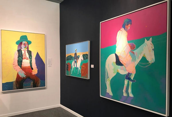 Contemporary art on display at the Rebecca Hossack Art Gallery pop-up at Art New York 2019