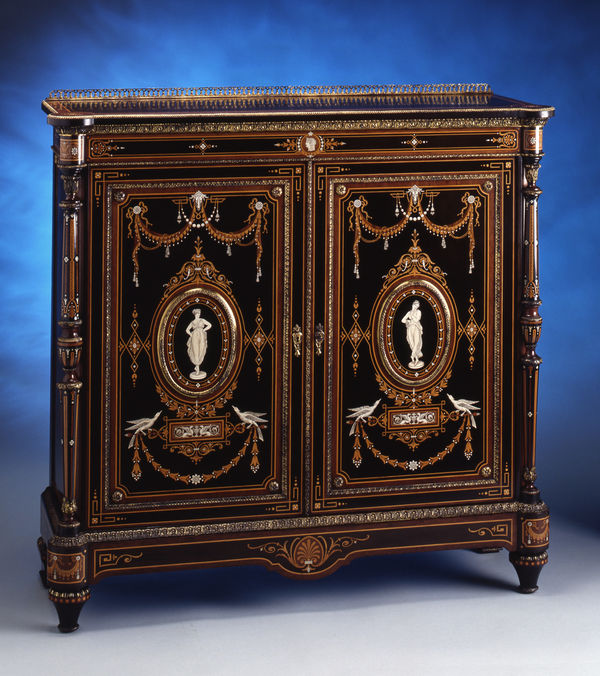 Lamb of Manchester, A Victorian side cabinet by Lamb, Manchester, date circa 1860