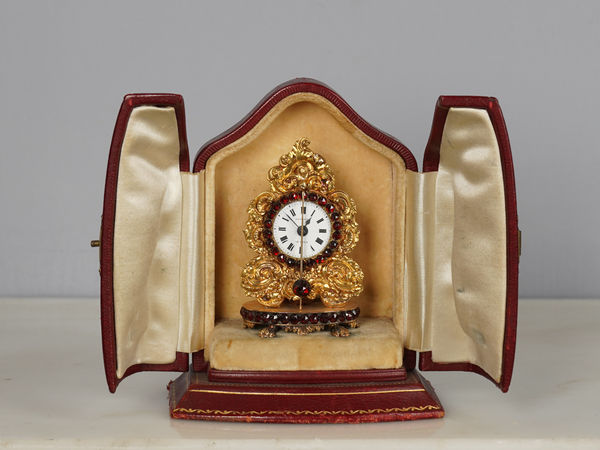Josef Jessner, An early 19th Century miniature "Zappler" carriage clock by Josef Jessner, Vienna, date circa 1820