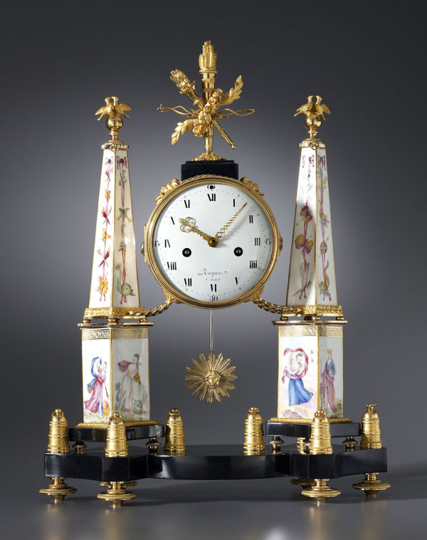 Jean Léonard Roque , A Louis XVI mantel clock by Jean Léonard Roque, Paris, date circa 1775-80