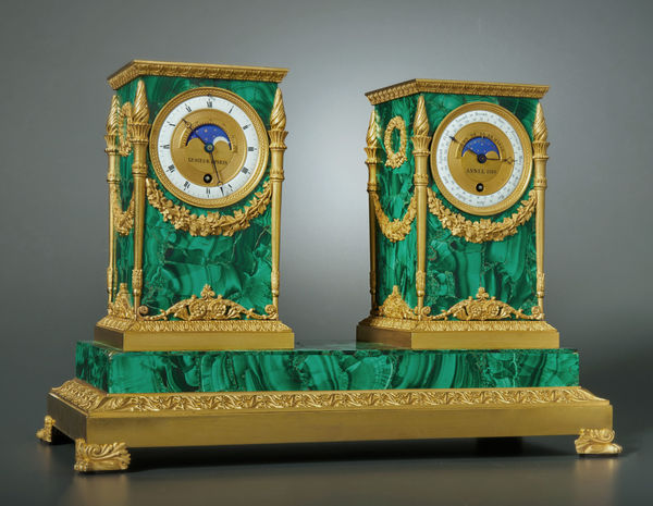Lesieur, An Empire astronomical clock by Lesieur, after a design by Charles Percier, Paris, dated 1819