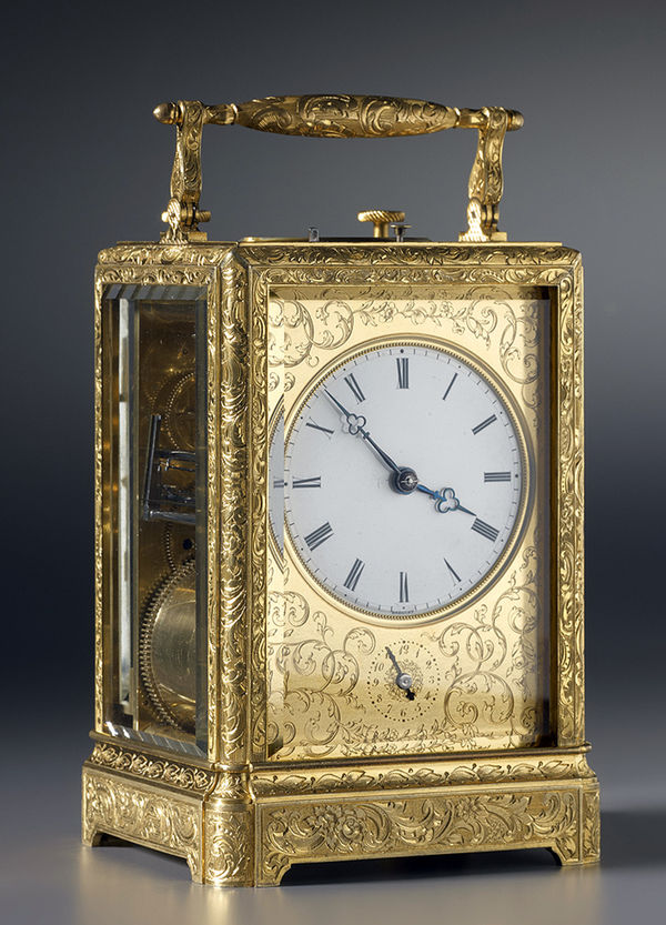 Breguet Neveu Compagnie, A Louis-Philippe grande and petite sonnerie striking carriage clock, by Breguet Neveu Compagnie, Paris, date 1844
