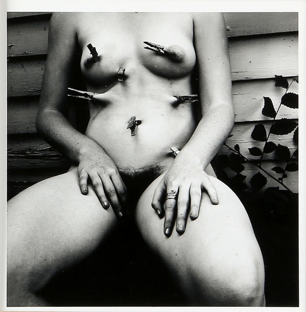 Francesca WOODMAN Early 1972 - 1975, E03 Signed on reverse Galleria Massimo Minini Brescia label on reverse Gelatin silver print 12 x 12 cm