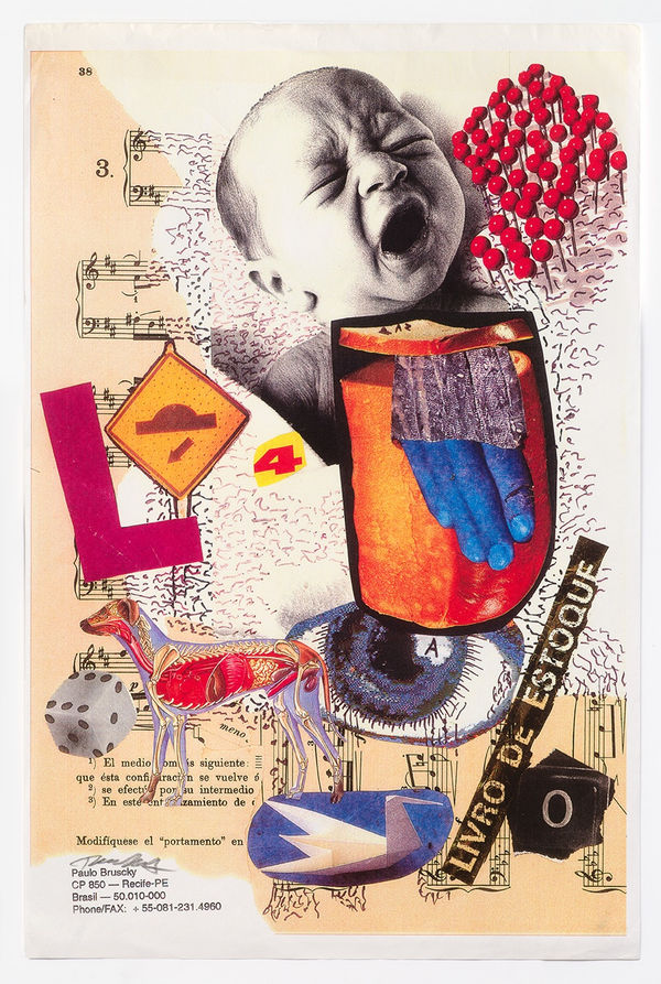 Paulo BRUSCKY 1949 - Livro de Estoque, 1995 Signed 'Paulo Bruscky' on the front Xerox colour print 32.5 x 21.5 (PAB008)