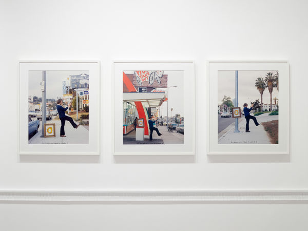 Ger VAN ELK 1941-2014 The Co-Founder of the Word O.K. - Hollywood, 1971 Each signed, titled, dated and ordered I-III Two sets of 3 colour photographs: one vintage, dated and printed 1971, one dated 1971 and printed 2002 Each: 49 x 40 cm Edition 4 of 4 (GVE007)