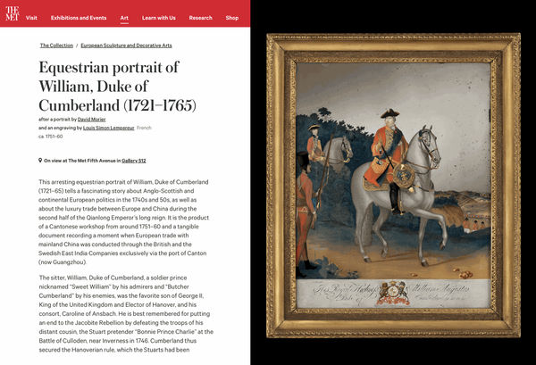 THE METROPOLITAN MUSEUM OF ART - ROLLESTON SALE OF AN IMPORTANT REVERSE-PAINTED MIRROR