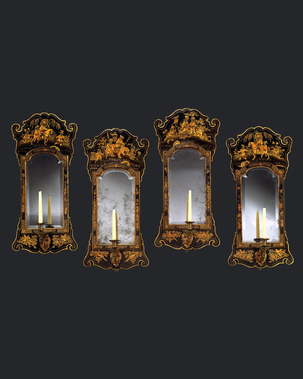 A SET OF GEORGE I GIRANDOLES ATTRIBUTED TO GILES GRENDEY, English, circa 1720